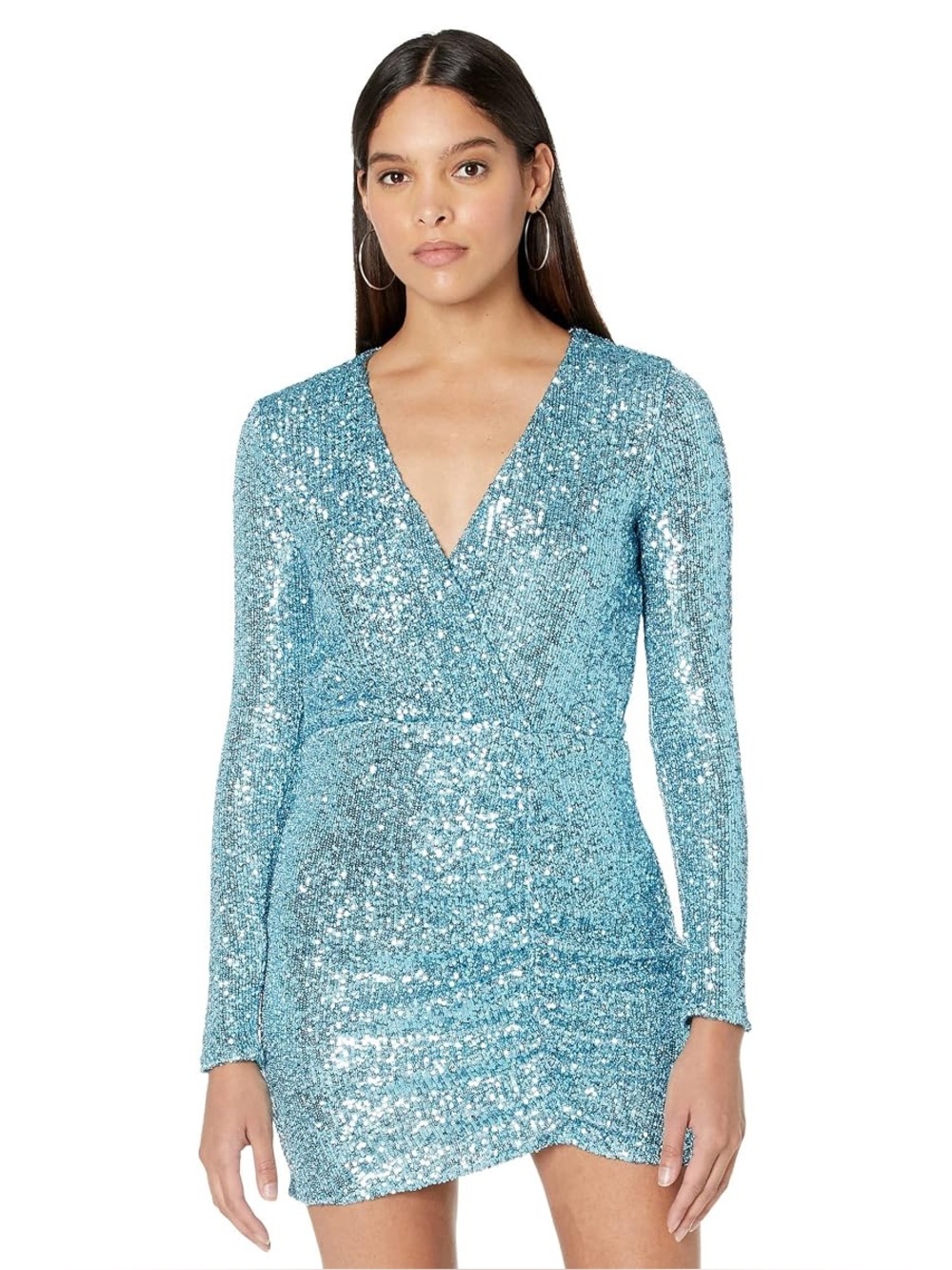 Frosty Blue Sequined Party Dress by Show Me Your Mumu size L